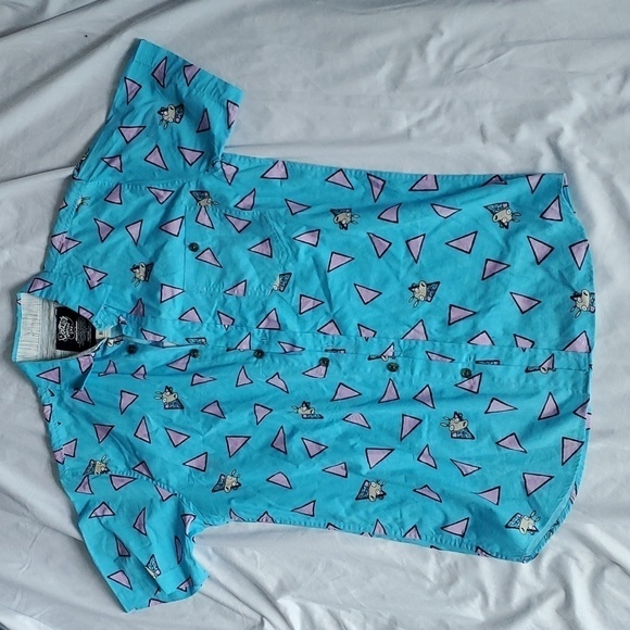 Rocko's Modern Life Men's Button Up Dress Shirt - Picture 2 of 8